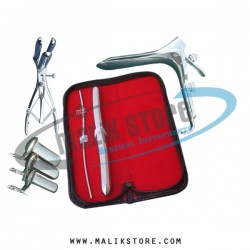 Hegar uterine dilator set 2pcs 3-4, 15-16, mathieu speculum,grave large, collin 3pcs